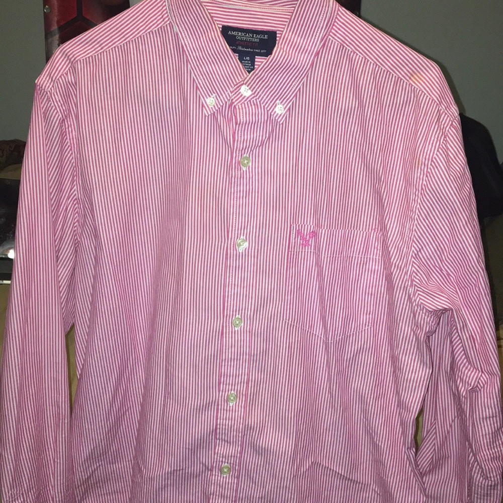American Eagle Outfitters pink shirt